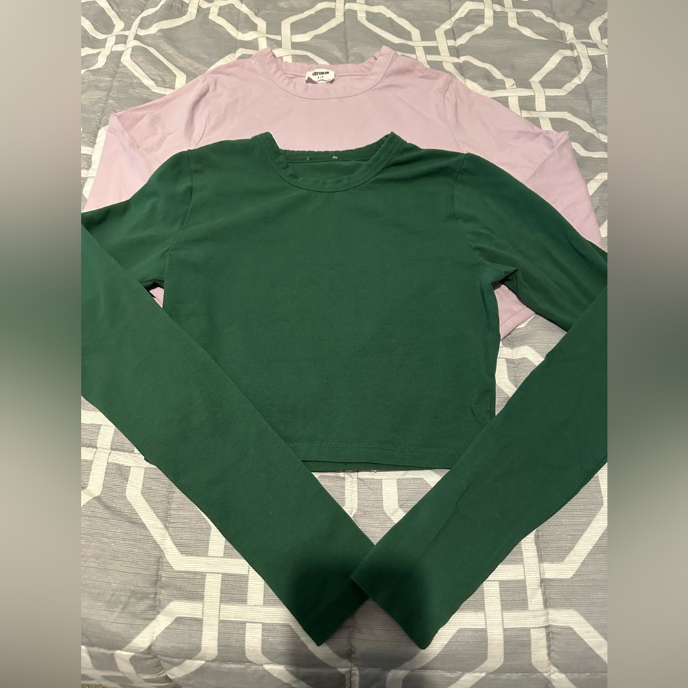 Multiple Cotton On long sleeve & short shirts. Sizes vary from xs, s & med